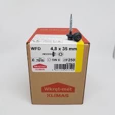 Саморез Wkret-Met для крепления металлического профиля к деревянным конструкциям 250 шт. SDF 4.8x35 (7016)