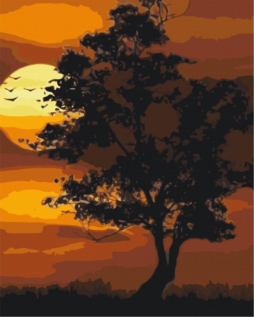 Картина по номерам Brushme Пылающий закат 40x50 см (BS51965)