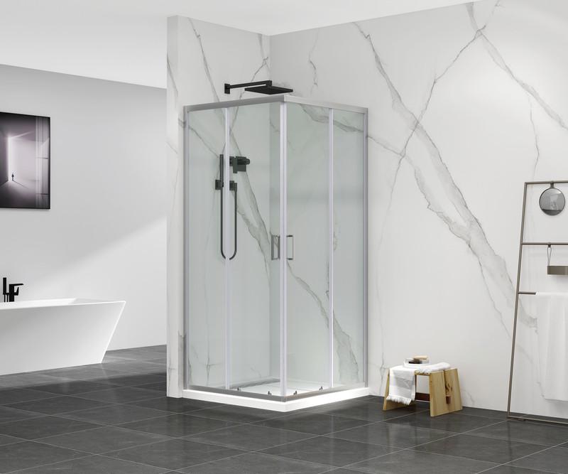 Душова кабіна без піддону MIXXUS Premium DIVERSE SC02-90x90x195-TR прозоре скло 5 мм Chrome (MI6861) - фото 2 Душова кабіна без піддону MIXXUS Premium DIVERSE SC02-90x90x195-TR прозоре скло 5 мм Chrome (MI6861) - фото 2