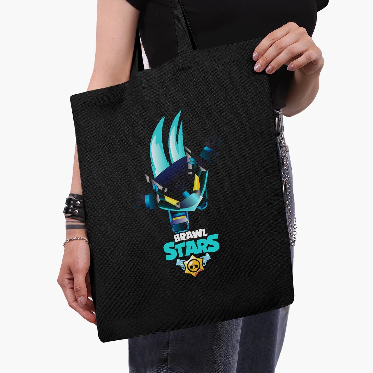 Эко сумка шоппер Dark Crow Brawl Stars 41х35 см Черный (9227-1706-BK) Эко сумка шоппер Dark Crow Brawl Stars 41х35 см Черный (9227-1706-BK)