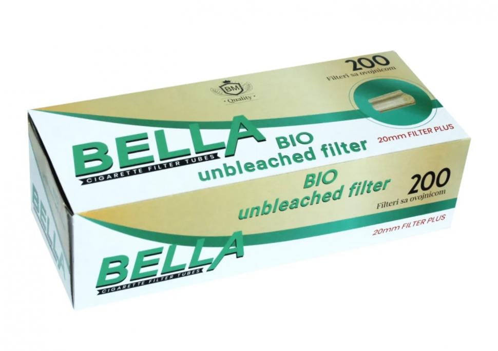 Гільзи для сигарет Bella Bio Unbleached 8х20 мм 200 шт. (24411)