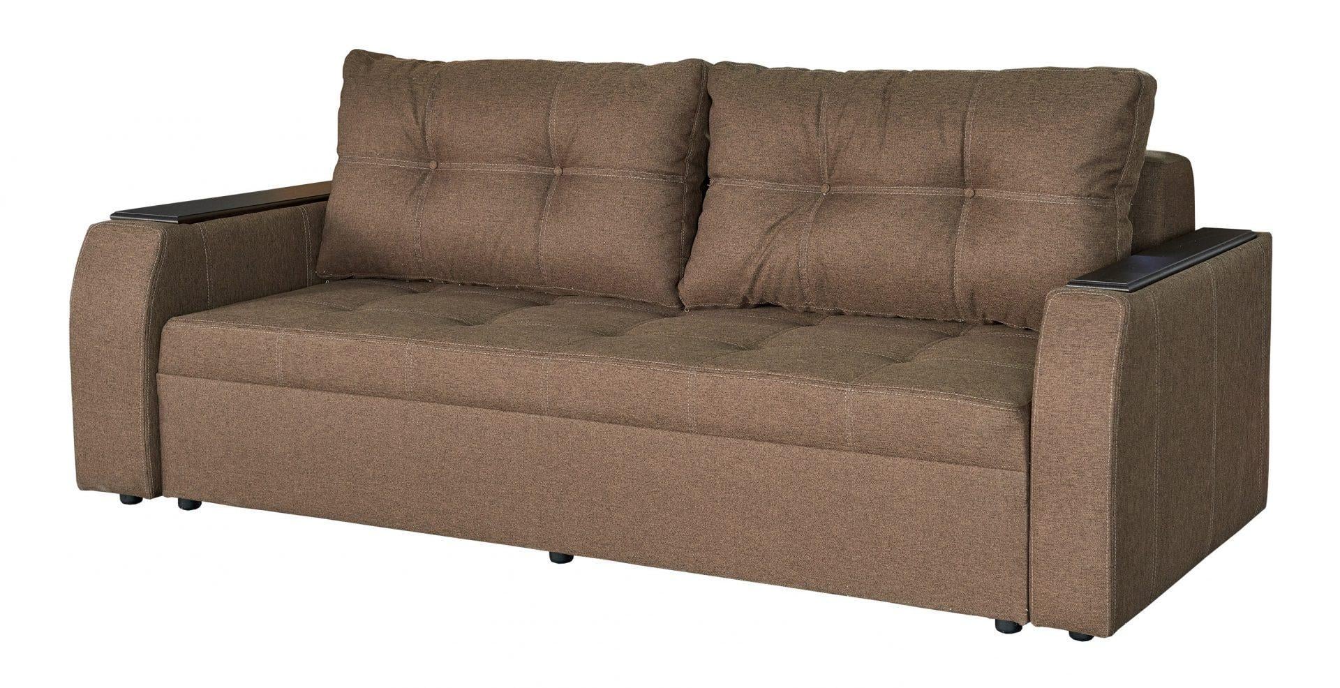 Диван розкладний Мебель-Сервіс Діна висувний ДСП/дерево тканина Хіт Коричневий