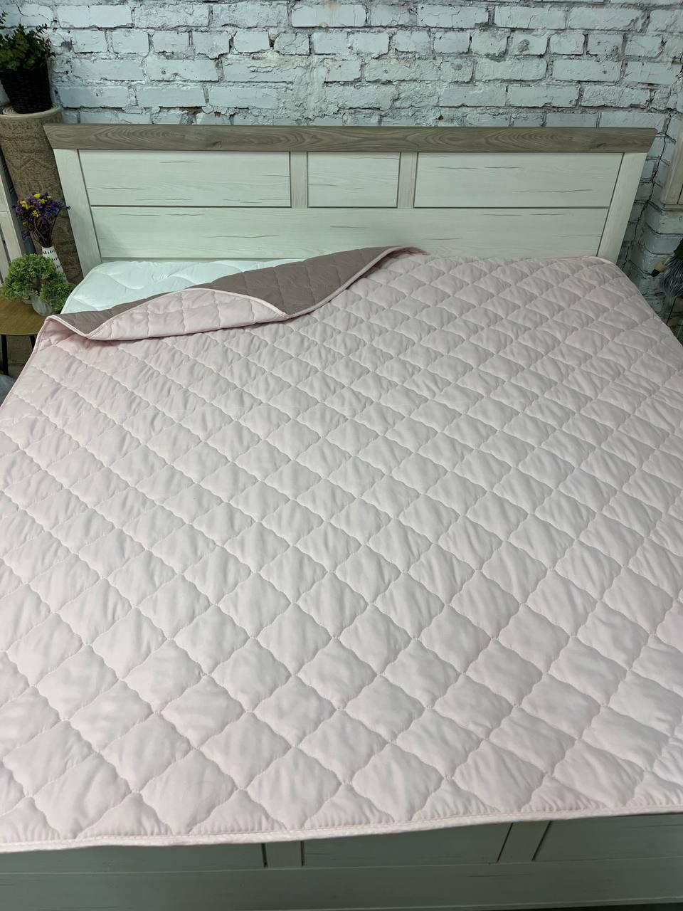 Одеяло летнее для аллергиков 155х210 см Коричневый с розовым (Д-al-lito-kovdra25-003) - фото 3