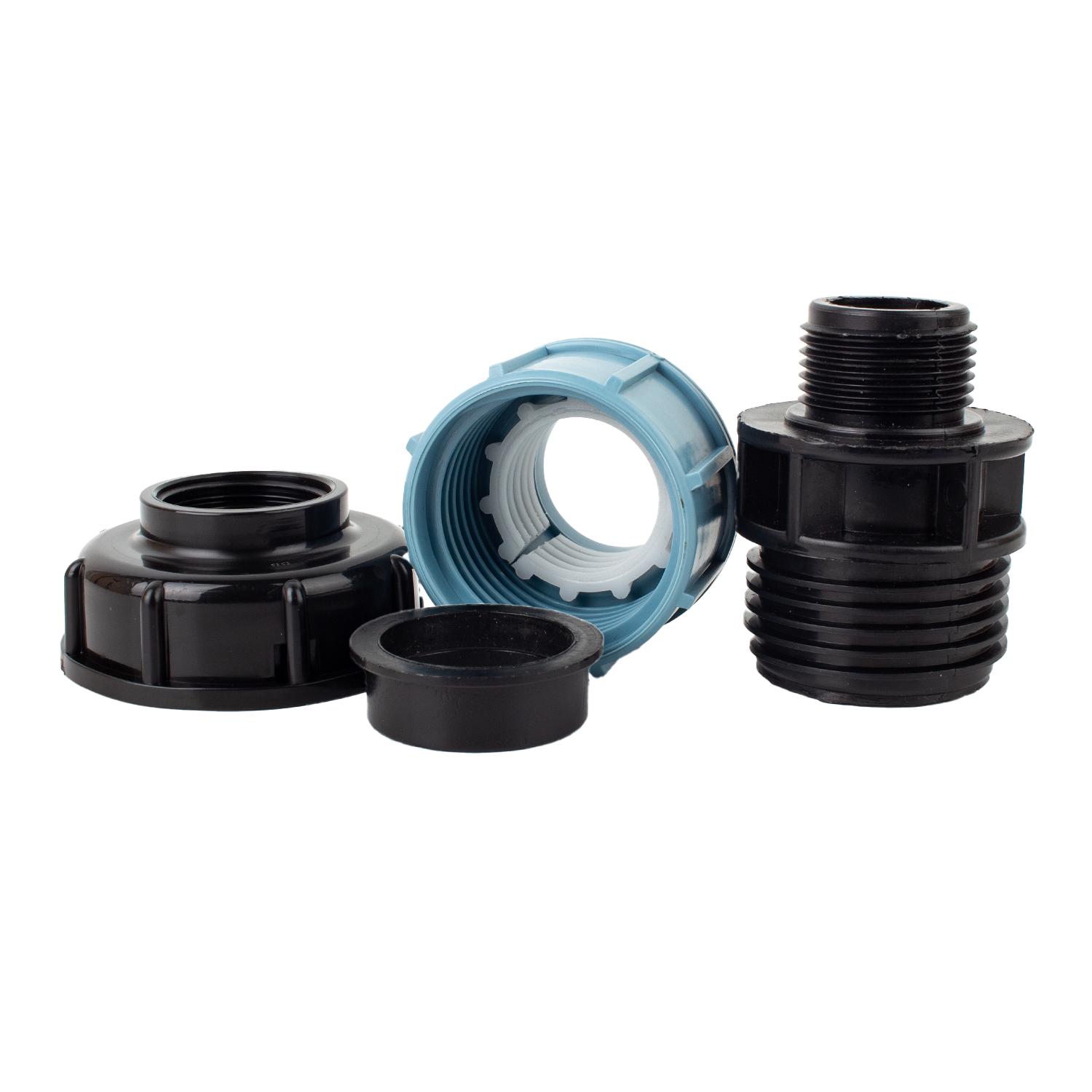 Переходник прямой из еврокуба S60х6 на ПНД трубу 32 мм - фото 6