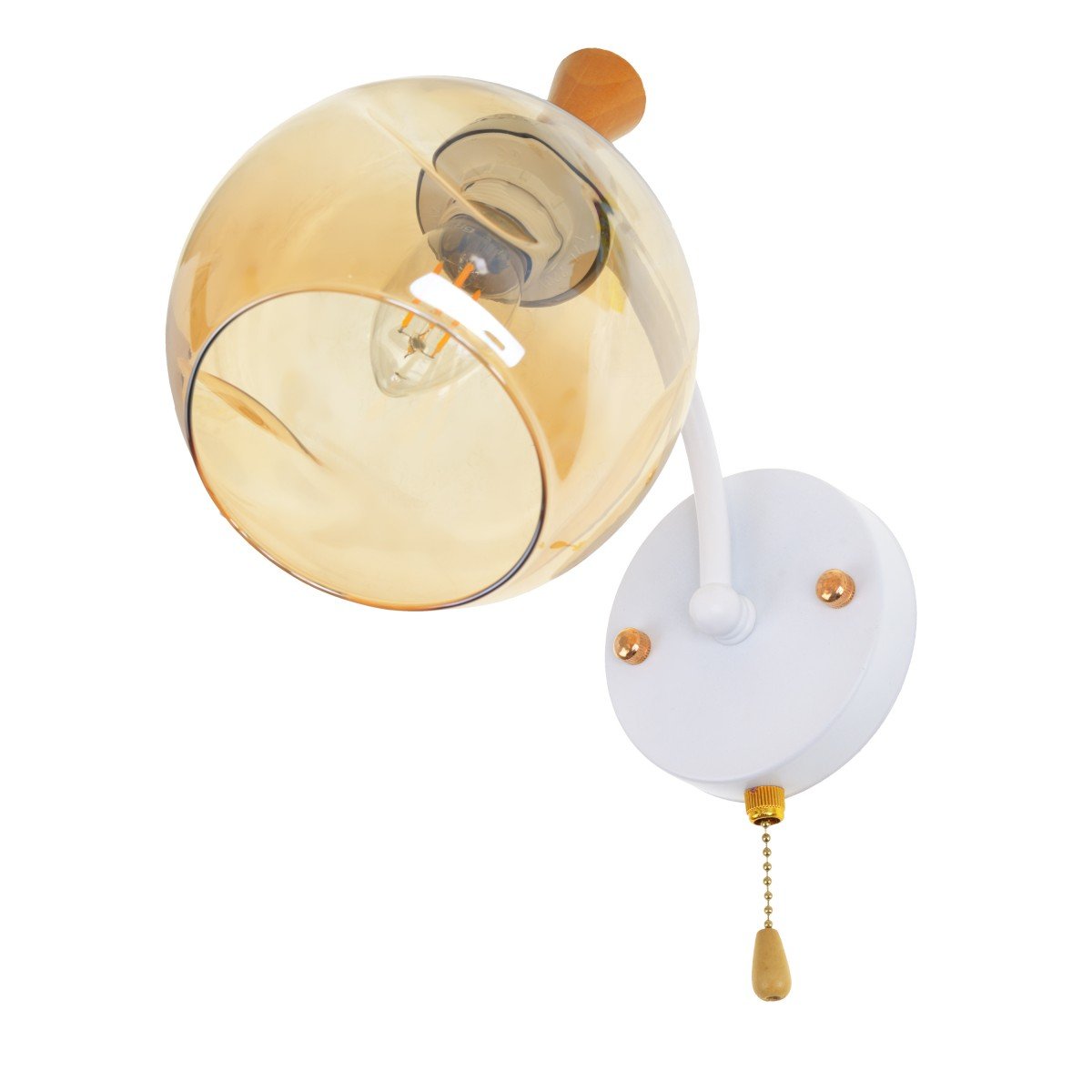 Бра Brille BL-586W/1 E27 WH+BR (29-126)