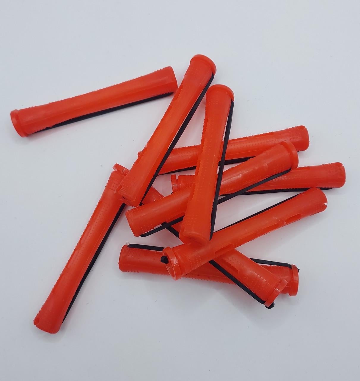 Бігуді-коклюші для завивання волосся ДенІС professional термопластик із гумкою 9х81 мм 10 шт. Кольорові (1453071742)