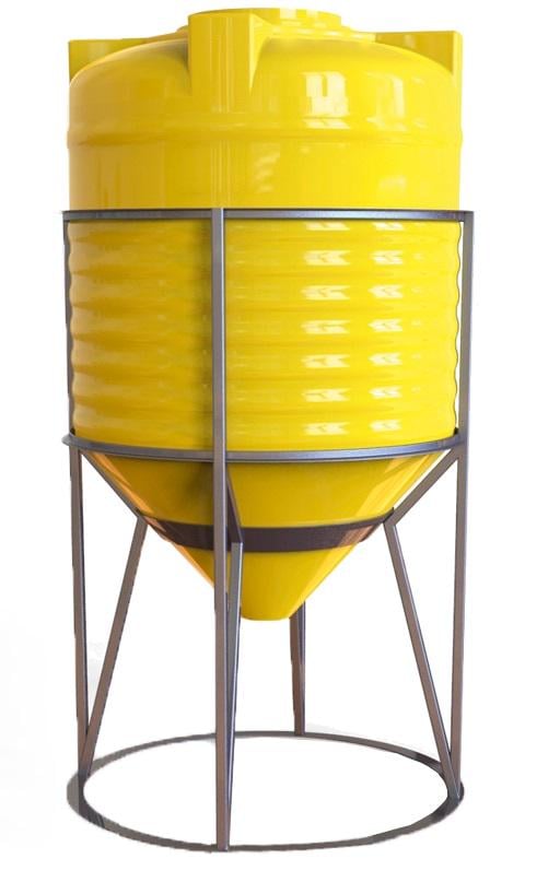 Двухслойная емкость Litolan 466 2500 л конус пищевая (DR001691)