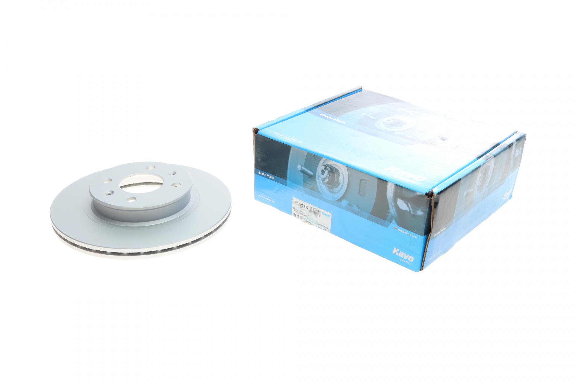 Тормозной диск передний KAVO PARTS для Hyundai i20 1.2 16V 08-14 с покрытием 256x18 мм (BR-3272-C)
