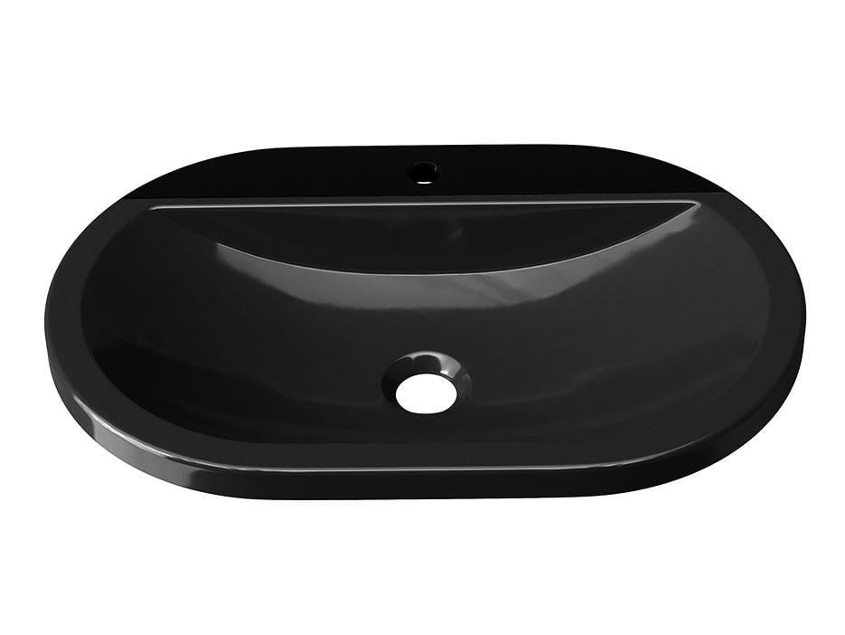 Умивальник накладний Luxor Europa Low Black (706) - фото 4