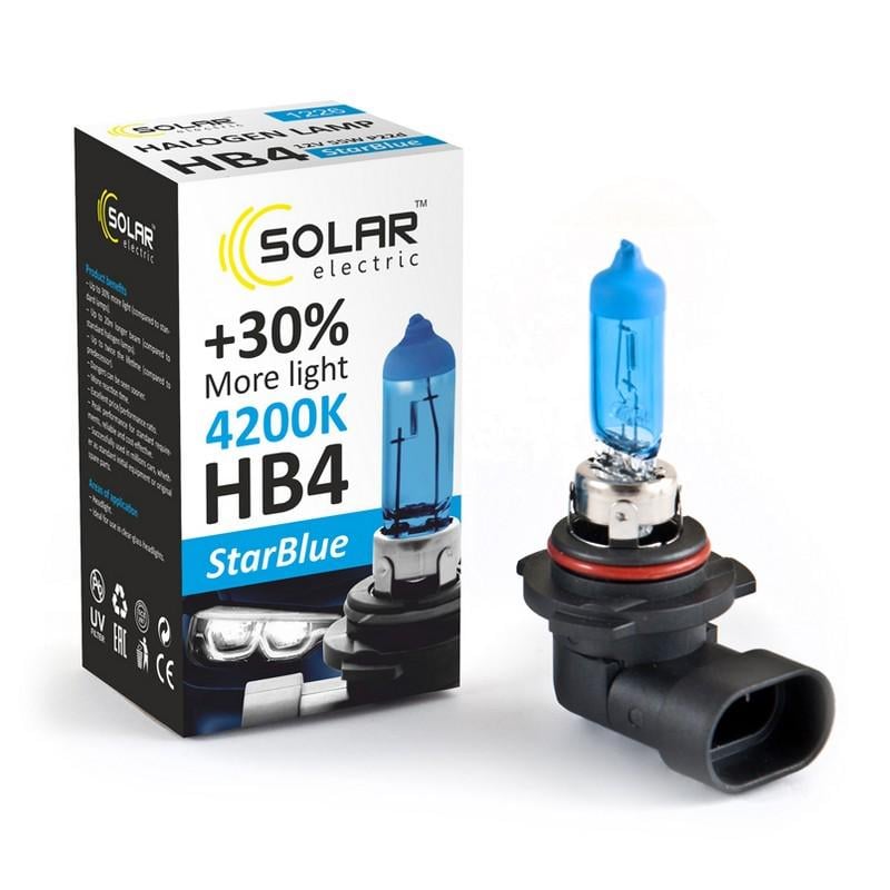 Галогенные лампы Solar HB4 12V 55W P22d StarBlue 4200K (1226)