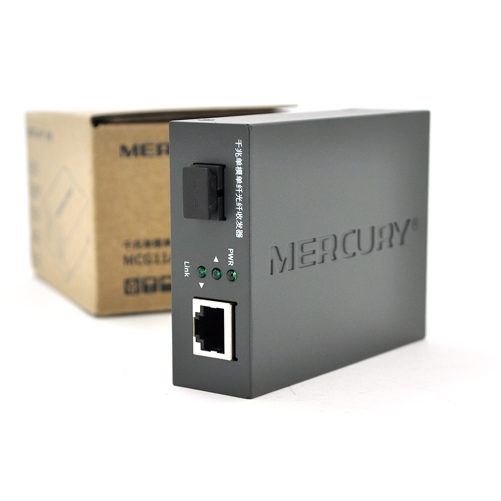 Медиаконвертер Mercury MCG11A-3 А IC+175 1310 WDM для оптоволокна 20 км 5В 2А (5703)