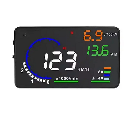 Компьютер бортовой OBD2 HUD A8 5,5" проекционный дисплей