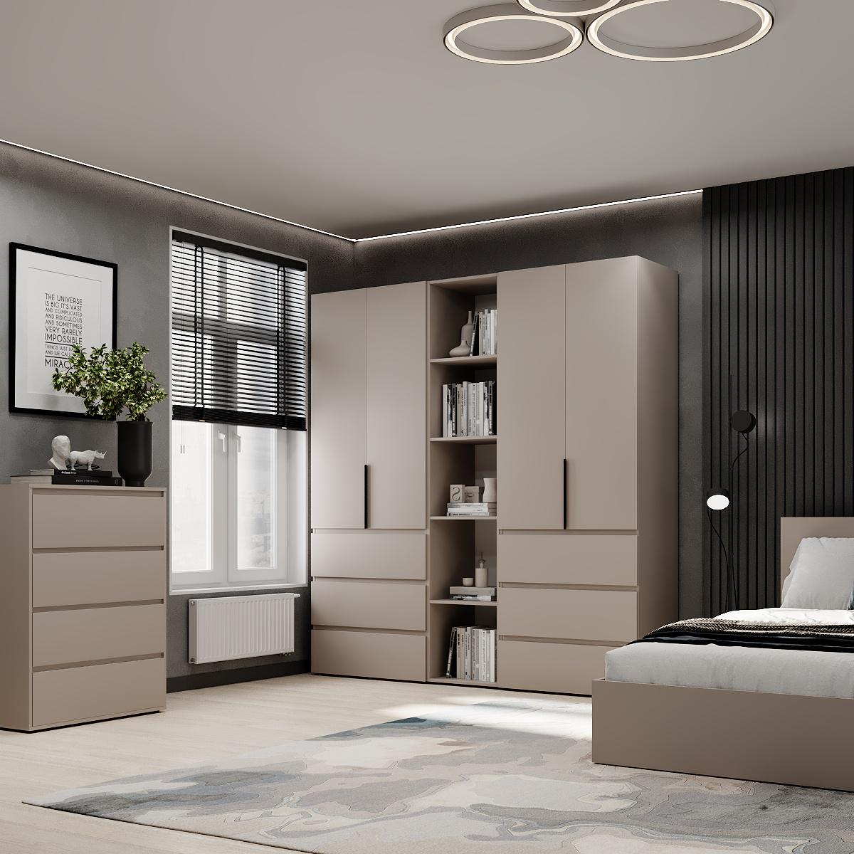 Шафа розпашна комбінована ART IN HEAD №6 Light 2000x500x2200 мм Кашемір (GALTK0614000000) - фото 3 Шафа розпашна комбінована ART IN HEAD №6 Light 2000x500x2200 мм Кашемір (GALTK0614000000) - фото 3