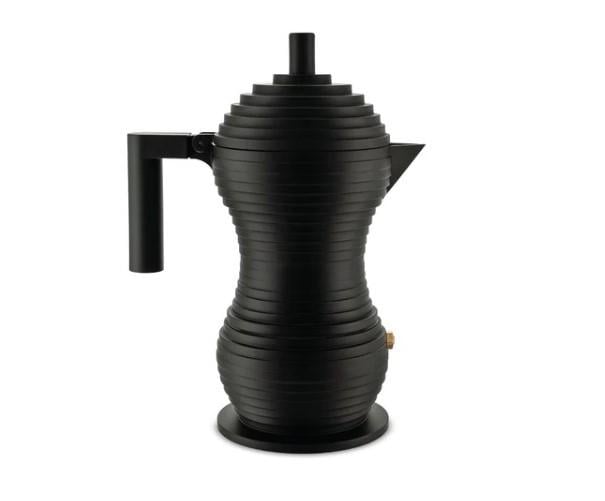 Гейзерна кавоварка Alessi Pulcina на 3 чашки 150 мл Чорний (MDL02 BB3)