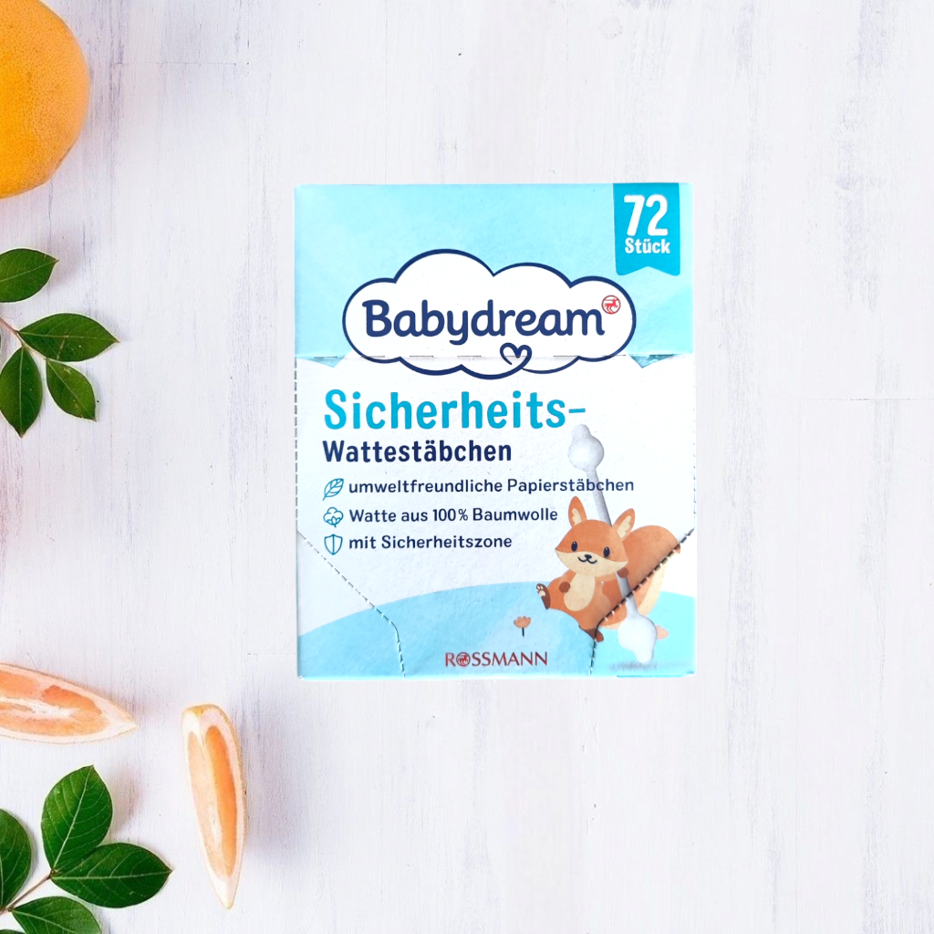 Ватні палички Babydream з обмежувачем 72 шт.