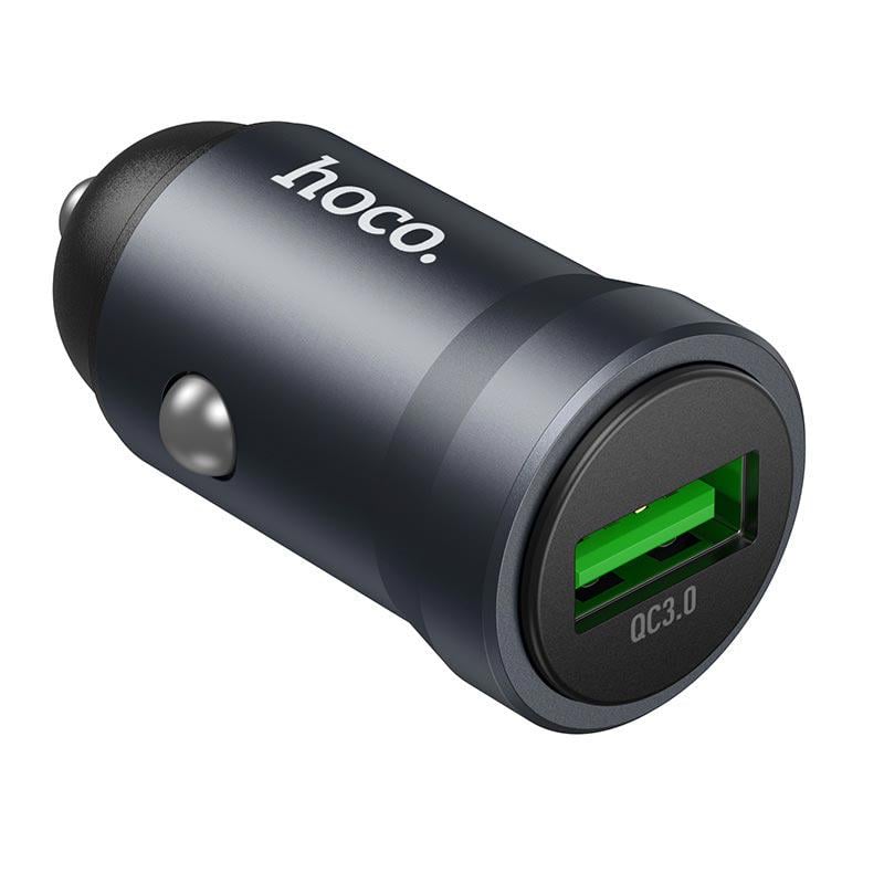 Зарядний адаптер для авто Hoco Z62 Energy 18 Вт USB-A PD/QC Сірий (30142024)