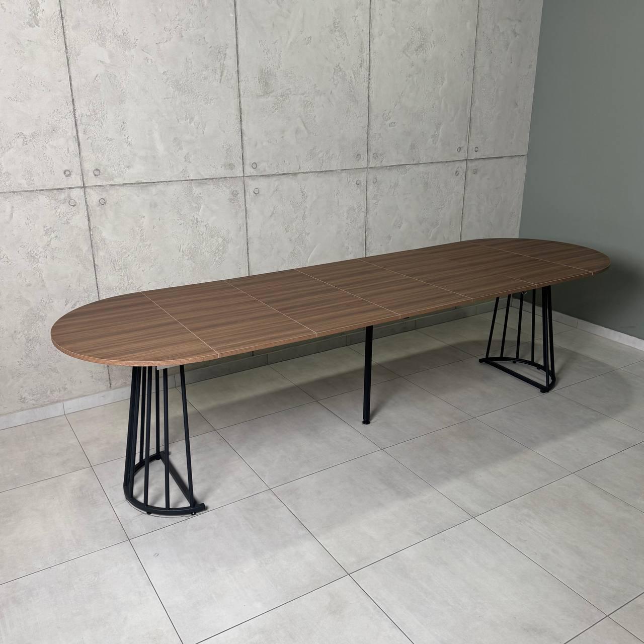 Стол кухонный раздвижной Grace УТП028007 Loft 3,5 м Орех франклин/Черный мат