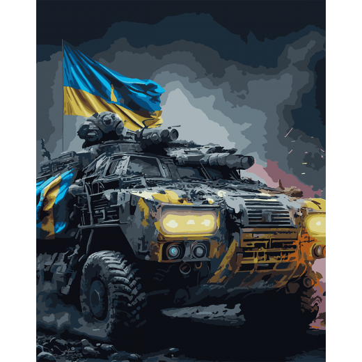 Картина по номерам патриотическая Слава Героям 40х50 см (954459)