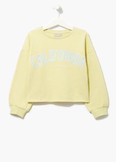 Свитшот для девочки Matalan 134 см Желтый (14375890)