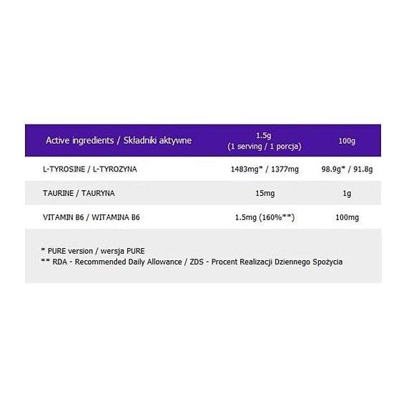 Тирозин для спорту OstroVit Tyrosine 210 г/140 порцій/Orange - фото 2