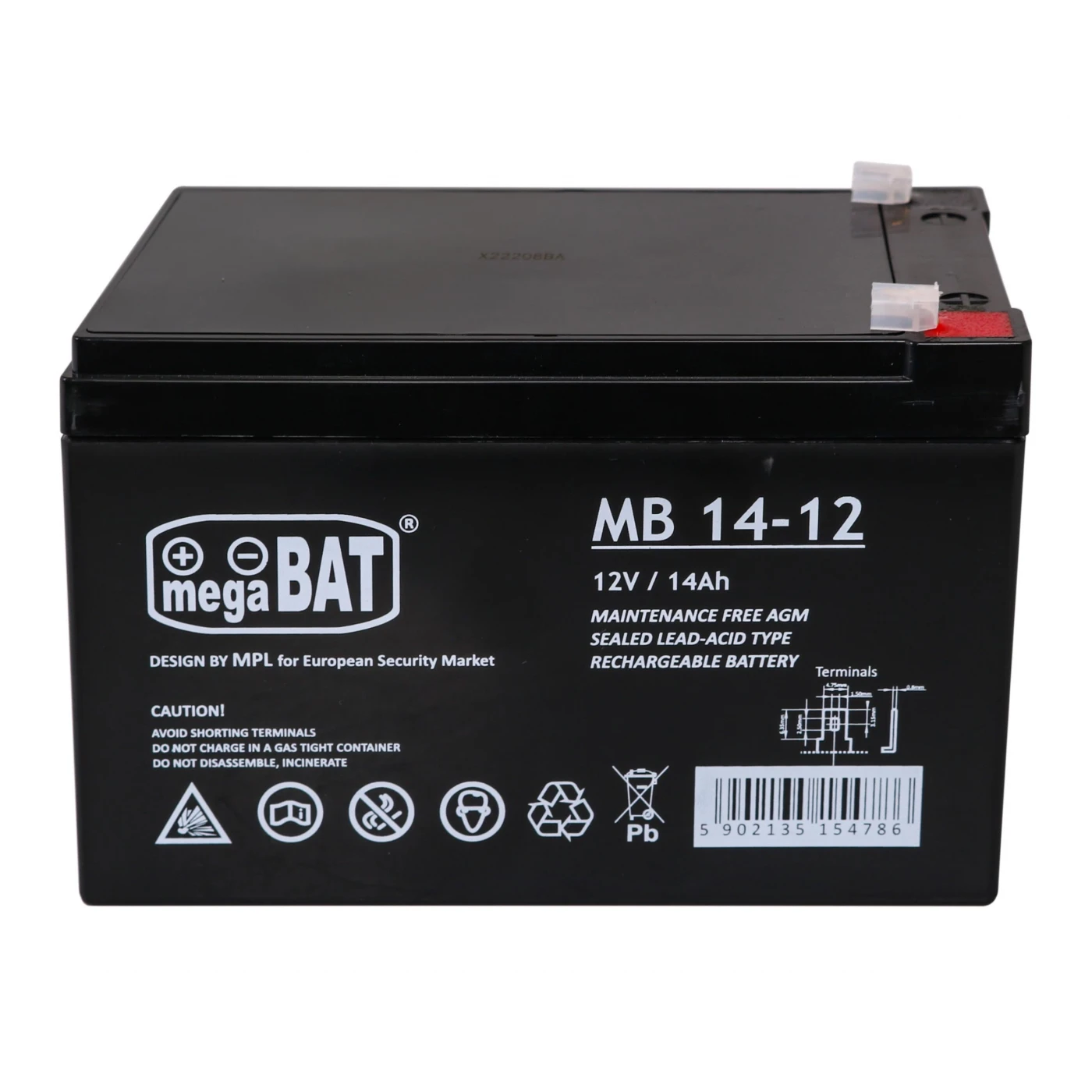 Аккумулятор гелевой для детских электромобилей 12 V/14 Ah - фото 1