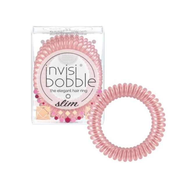 Резинки-браслети для волосся Invisibobble Slim BRITISH ROYAL ROYAL FUDGE 3 шт. (4063528009494)