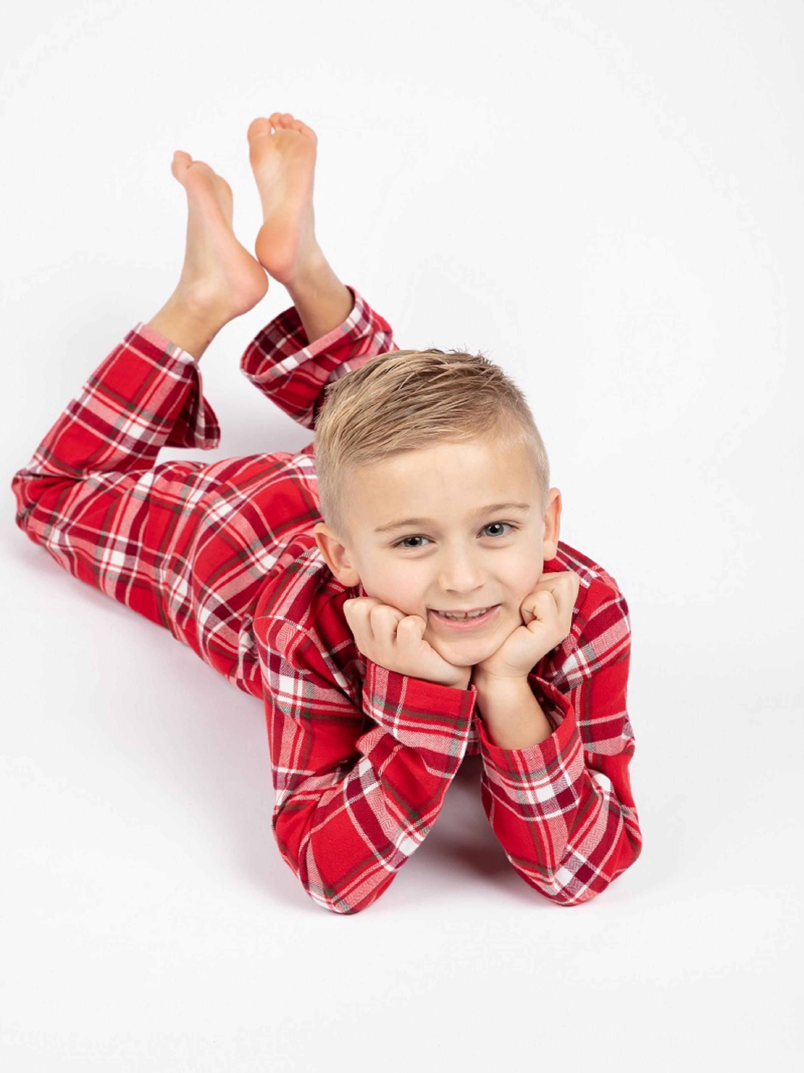 Пижама для мальчика CYBERJAMMIES Frankie 6616 2-3 года 98 см в клетку Красный (5051877369962)