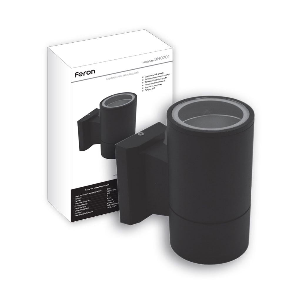 Светильник настенный фасадный Feron DH0701 Черный