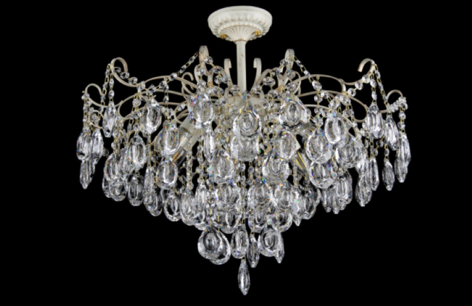 Хрустальная люстра  L6015/6 YW+GD Золото/Белый/Кремовый (AN000395)