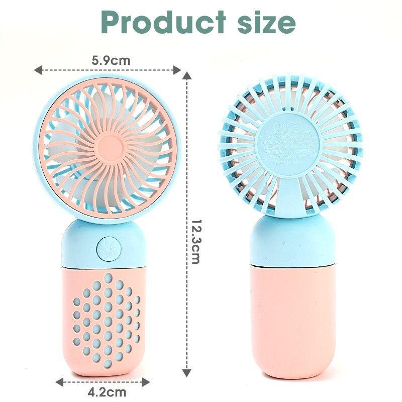 Вентилятор переносной ручной mini Fan Z8 с аккумулятором Голубой (85921B) - фото 6 Вентилятор переносной ручной mini Fan Z8 с аккумулятором Голубой (85921B) - фото 6