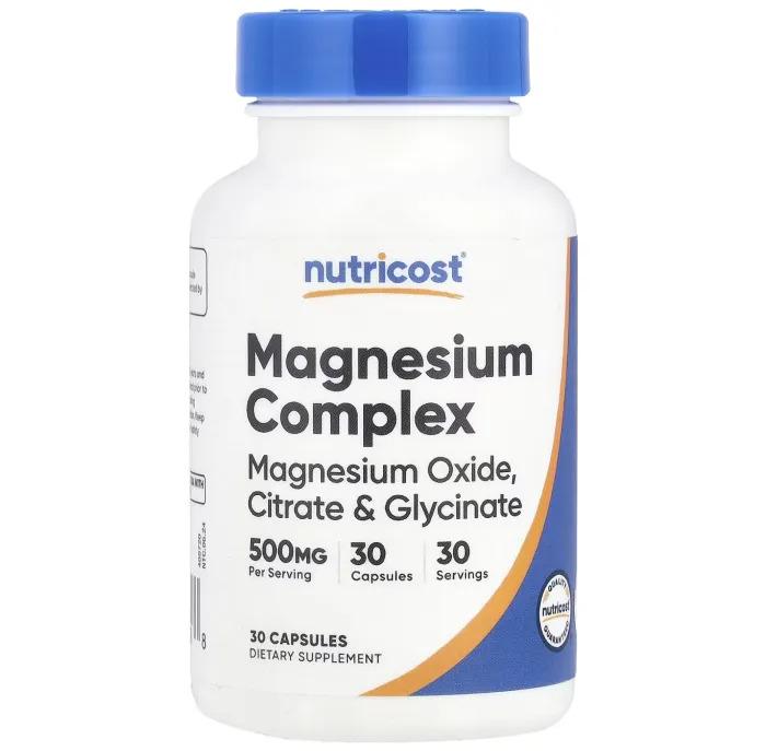 Магний Nutricost Magnesium Complex 500мг 30 кап.