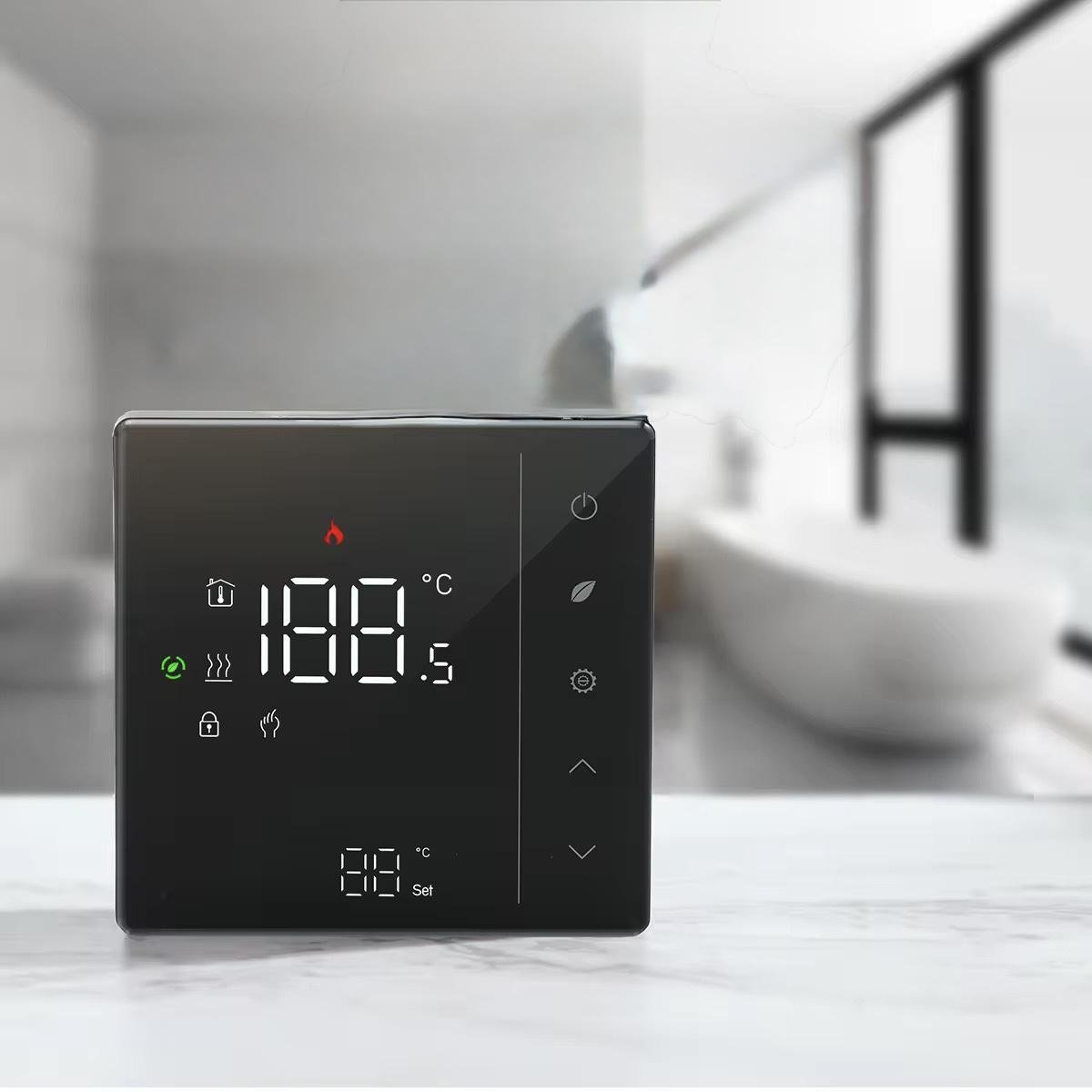 Терморегулятор Smart PRO Wi-Fi для теплої підлоги Black (26394571) - фото 6