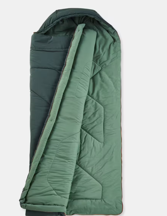 Мішок спальний Quechua для кемпінгу 215x80 см Зелений