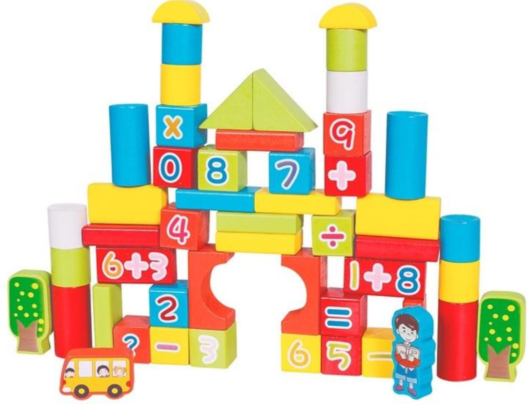 Конструктор для малышей MD 1866 3D деревянный строительный (2709461916)