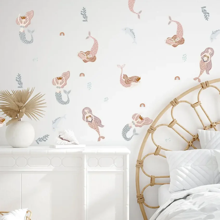 Наклейки вінілові Оселя русалок декоративні в дитячу кімнату 30х90 см - фото 4 Наклейки вінілові Оселя русалок декоративні в дитячу кімнату 30х90 см - фото 4