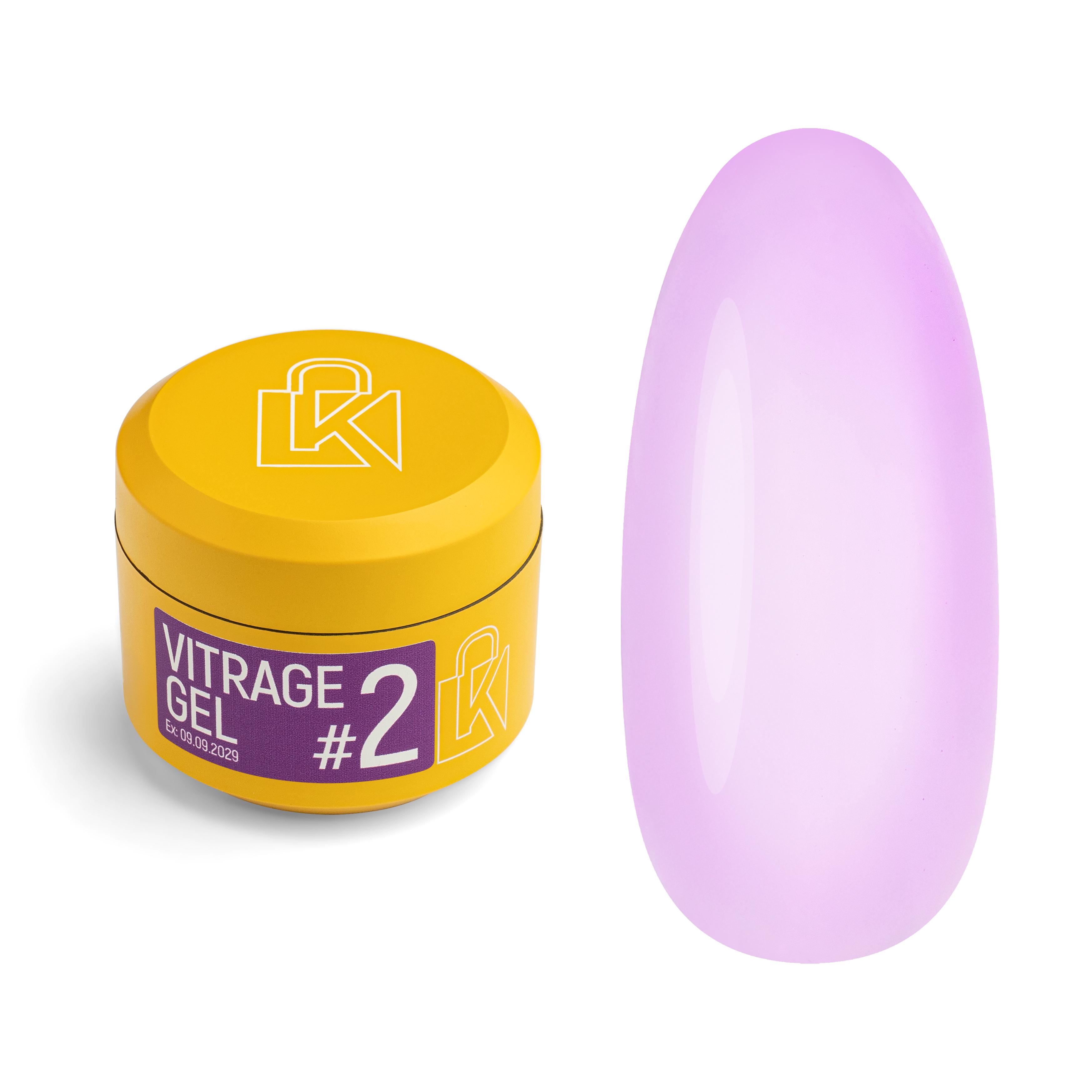 Гель для наращивания Kupiuviti Vitrage Gel №02 30 мл