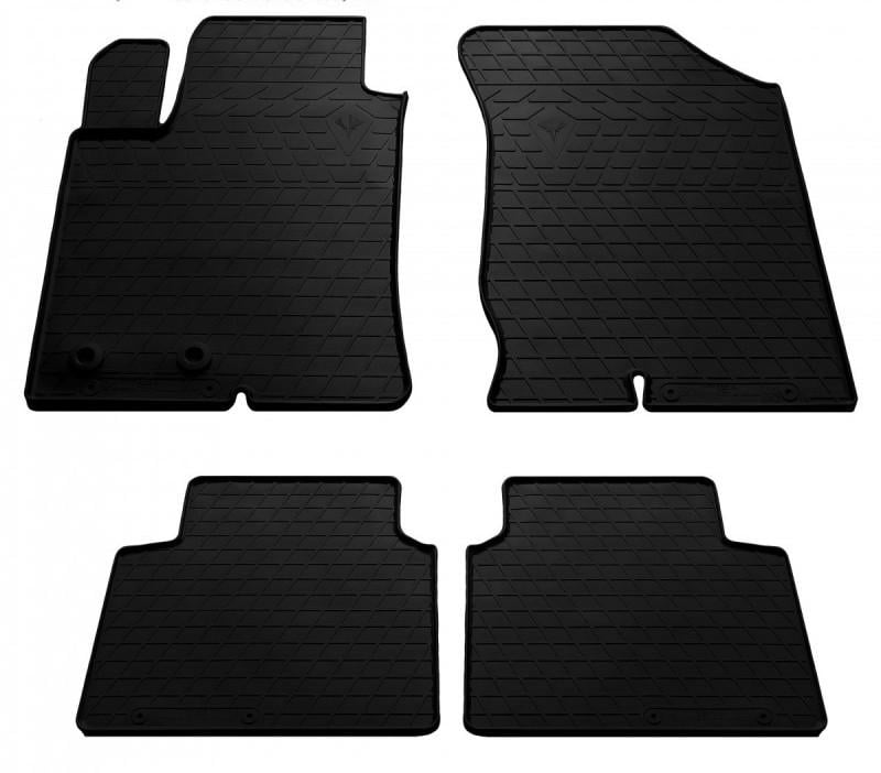 Коврики резиновые Kia Magentis 06-/Kia Optima 12-/Hyundai Sonata NF 05-/Sonata YF 11- 4 шт. (1009084)