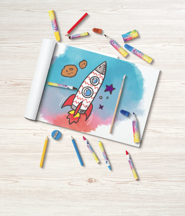 Набір для дітей Crelando фарби/олівці/фломастери (2390630793) - фото 4 Набір для дітей Crelando фарби/олівці/фломастери (2390630793) - фото 4