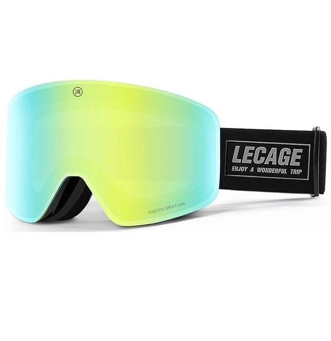 Маска горнолыжная LECAGE с фотохромной линзой безрамочная с UV400