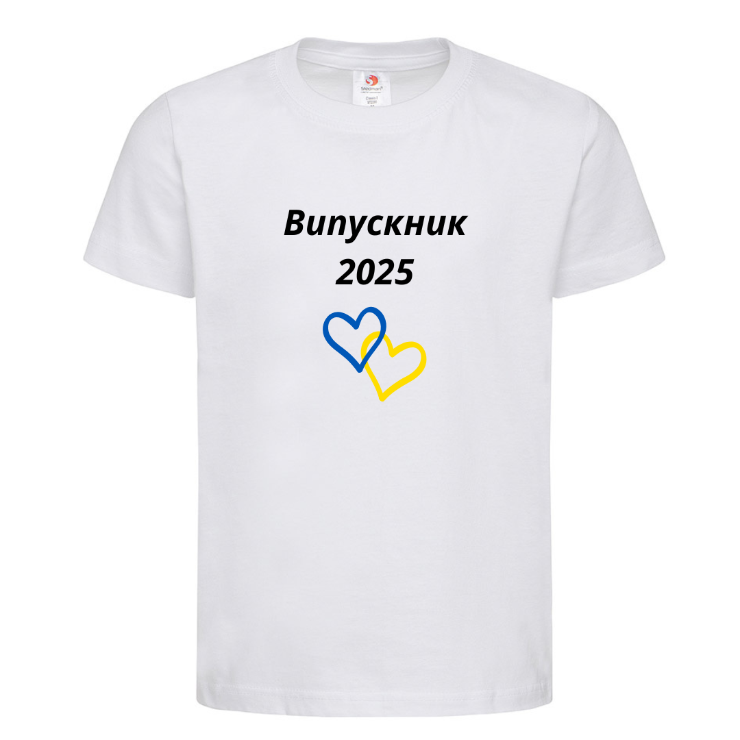 Футболка дитяча "Випускник 2025" 12-13 років XL Білий