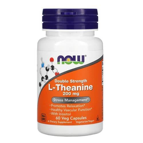 Теанин NOW L-Theanine 200 мг 60 Veg Capsules (NOW-00147)