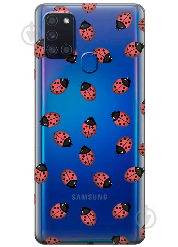 Силиконовый чехол iSwag для Samsung Galaxy A21s Божьи коровки (KS2783) Силиконовый чехол iSwag для Samsung Galaxy A21s Божьи коровки (KS2783)