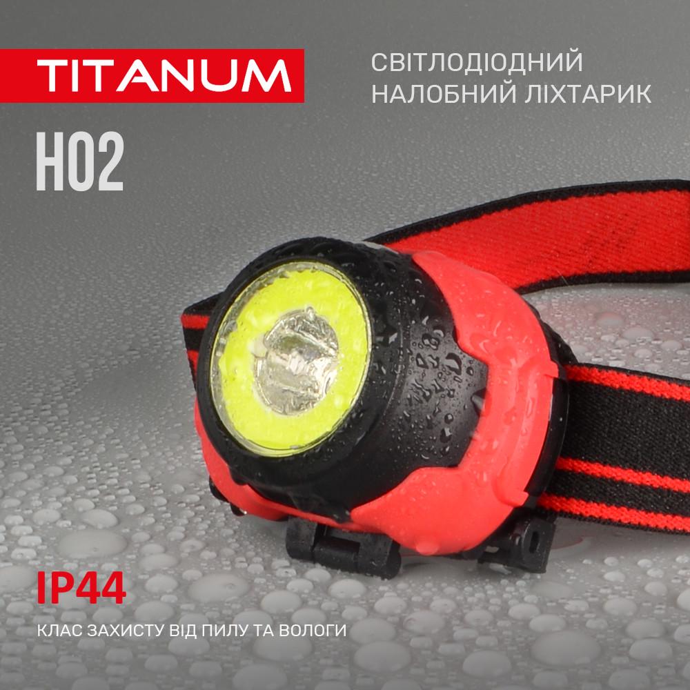 Налобный светодиодный фонарик TITANUM TLF-H02 100Lm 6500K - фото 7