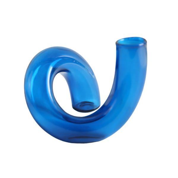 Ваза Глория Форма J боросиликатное стекло 110x116 мм Blue (id_2353)