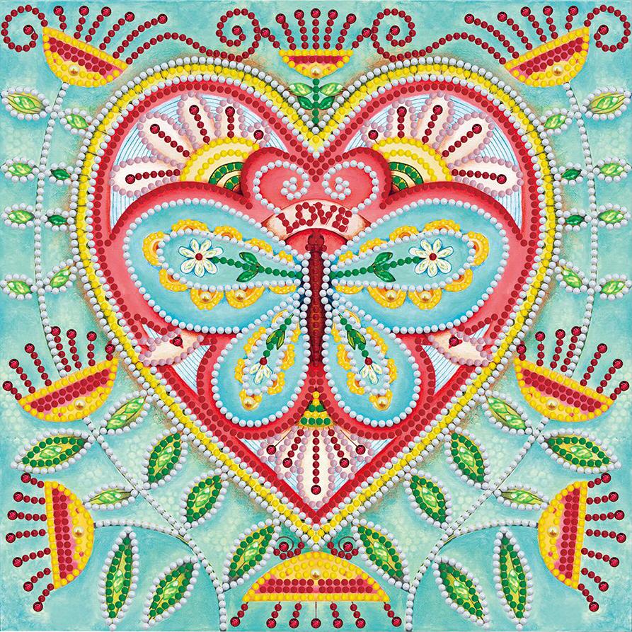 Алмазна мозаїка Emerald Craft Серце 30x30 см (25906)
