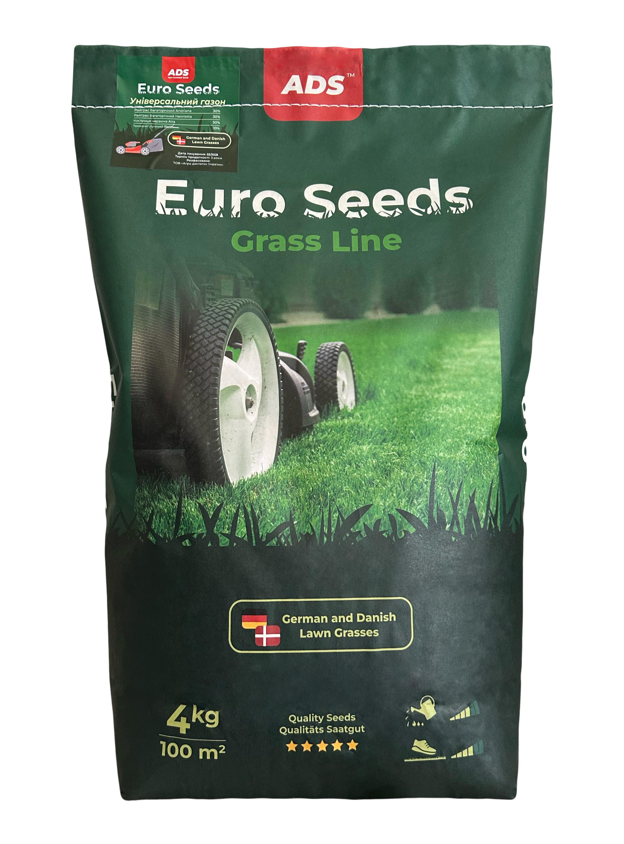 Семена для газона универсальный ADS Euro Seeds 4 кг