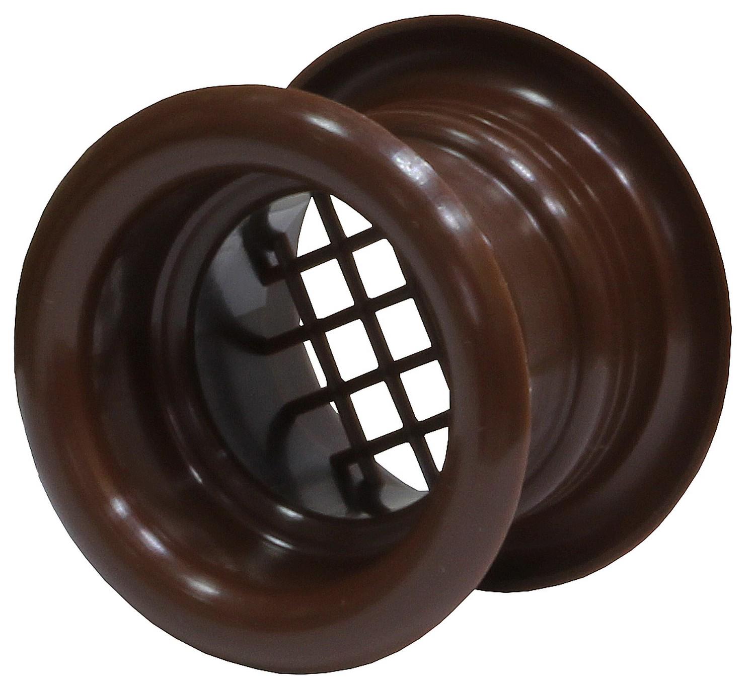 Решітки дверні AirRoxy втулка 6 шт. Коричневий (02-115)