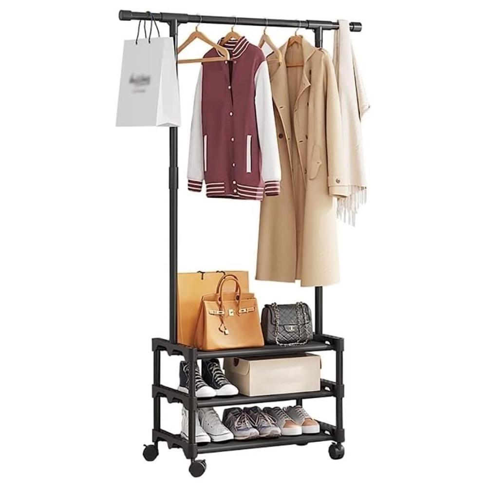 Стійка для одягу та взуття Clothes Rack CR-09 Чорний (SS-13) - фото 2