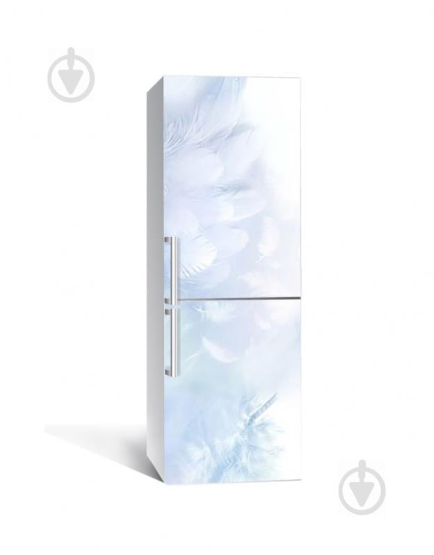 Наклейка на холодильник Zatarga «Лебединый пух» 650х2000 мм виниловая 3Д наклейка декор на кухню самоклеящаяся