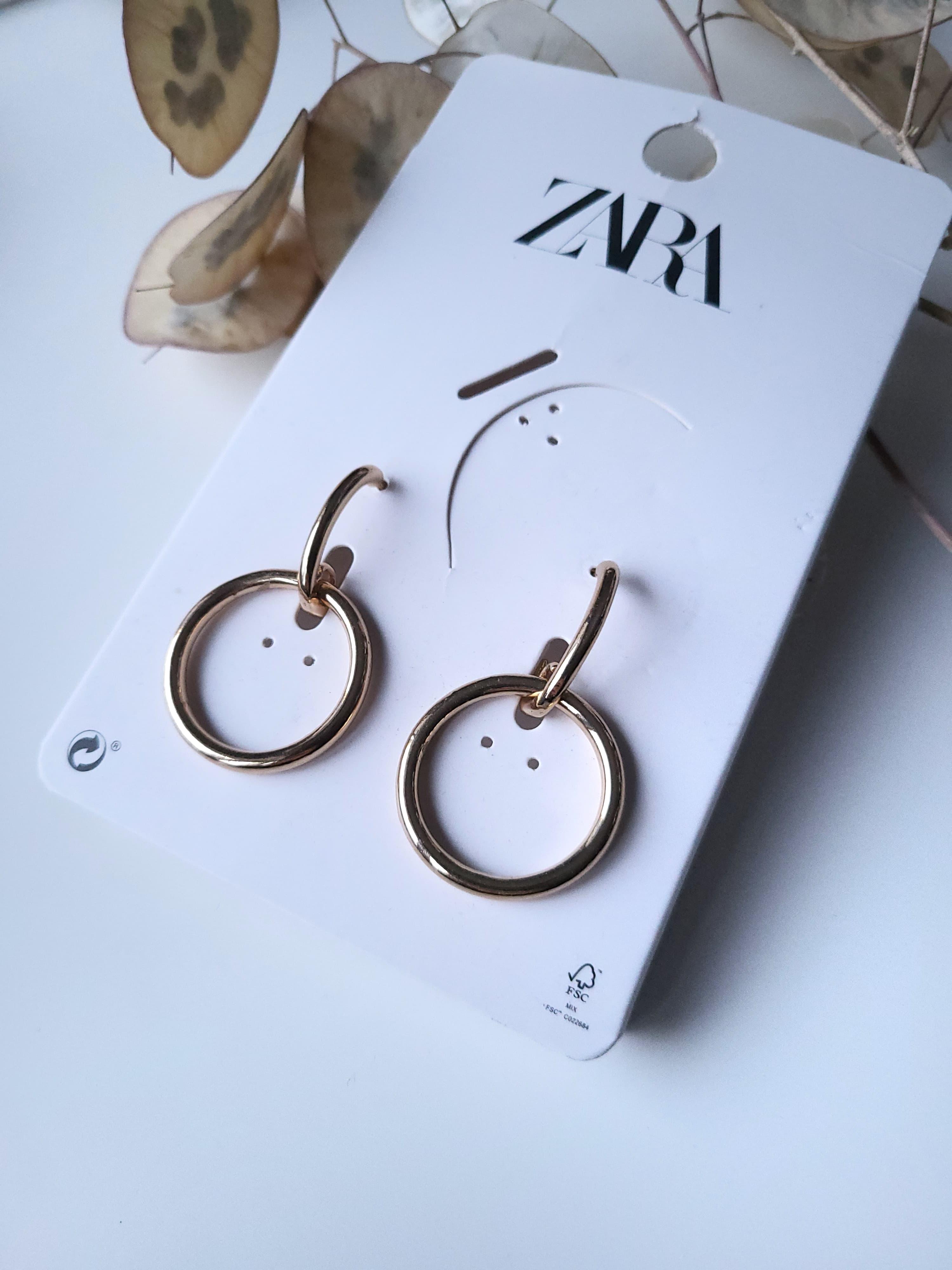 Серьги с подвесками Zara Золотой (10223)